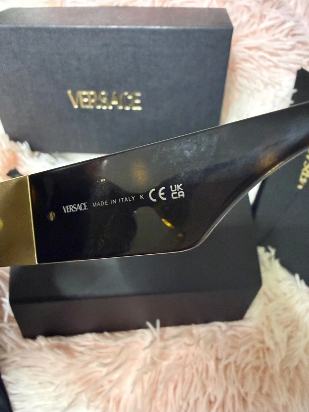 Versace Women's Tortoiseshell Sunglasses - Black Lenses